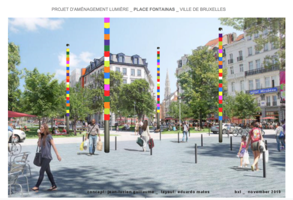 Jean-Lucien Guillaume : Projet pour la place Fontainas, Bruxelles