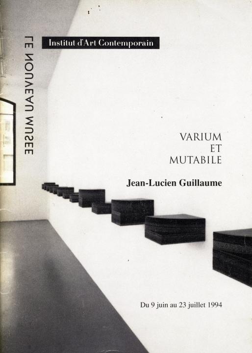 Jean-Lucien Guillaume event : VARIUM ET MUTABILE Jean-Lucien Guillaume event : VARIUM ET MUTABILE
