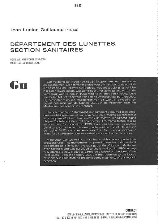 Jean-Lucien Guillaume event : Département des lunettes Jean-Lucien Guillaume event : Département des lunettes